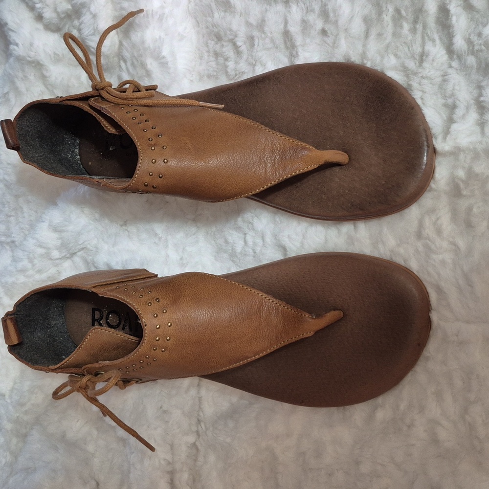 Roan by Bed/Stu Brown Leather Gladiator Sandals - Picture 2 of 9